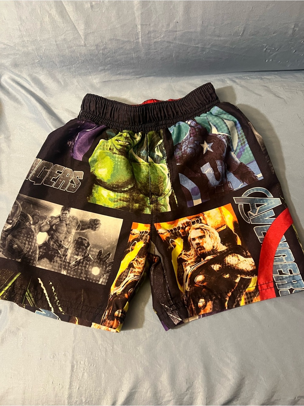 Marvel Multicolor Avengers Swim Shorts with Hulk, Thor & Captain America